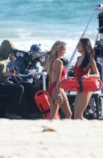 SHAY MITCHELL and HASSIE HARRISON Films Scenes for Baywatch Reboot in Malibu 07/14/2026