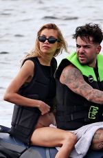 STELLA AMXWELL at DJ Anyma Enjoy a Jet Ski Ride in Ibiza 07/25/2026