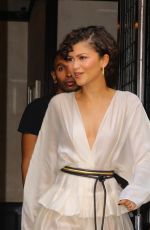 ZENDAYA Leaves Greenwich Hotel for The Odyssey Press Junket in New York City 07/01/2026
